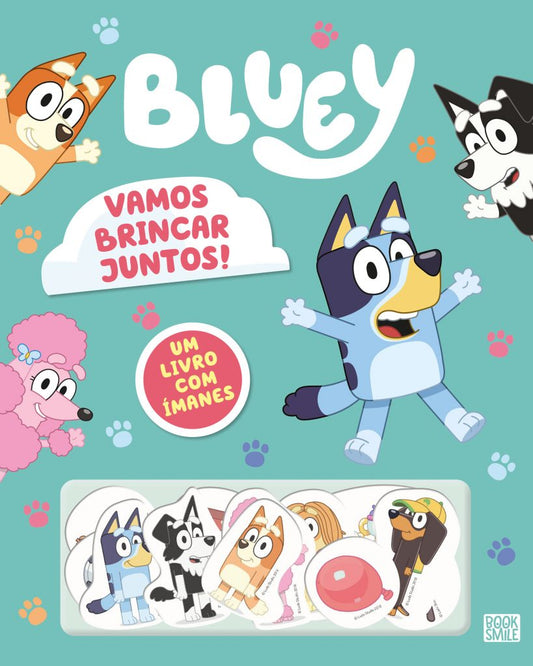 Bluey: Vamos Brincar Juntos!: Livro com Ímanes